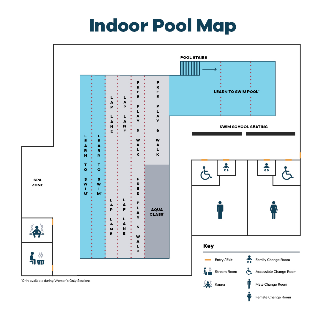 Map of Fawkner Leisure Centre Pool