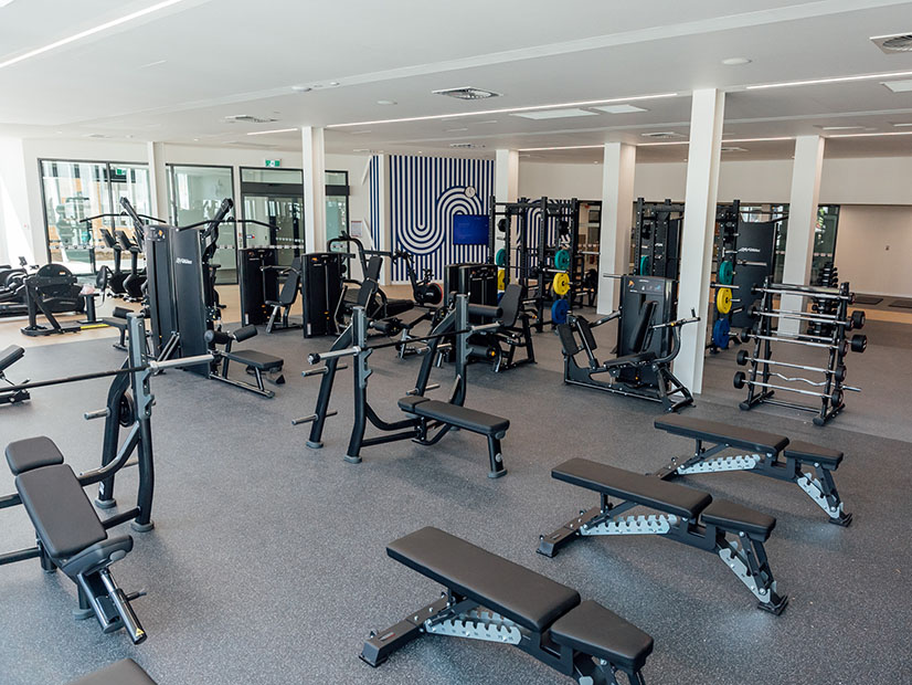 Gym machines at Fawkner Leisure Centre.
